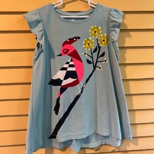 Tea Collection top with flutter sleeves size XL